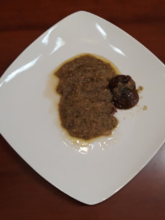 Una foto de Magret de pato con salsa de manzana al foie de pato
