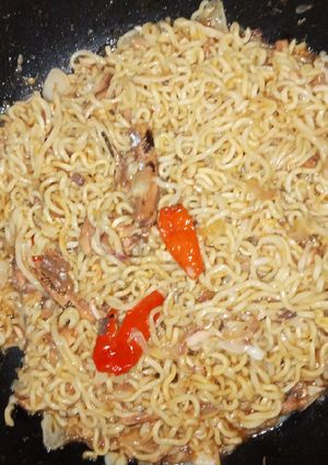Foto resep Mie Sarden Pedas menu irit 😎