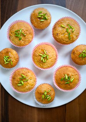 عکسی از دستور کاپ کیک هویج🥕 (Carrot cupcake)