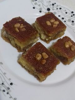 صورة لوصفة طريقة عمل الهريسة السورية