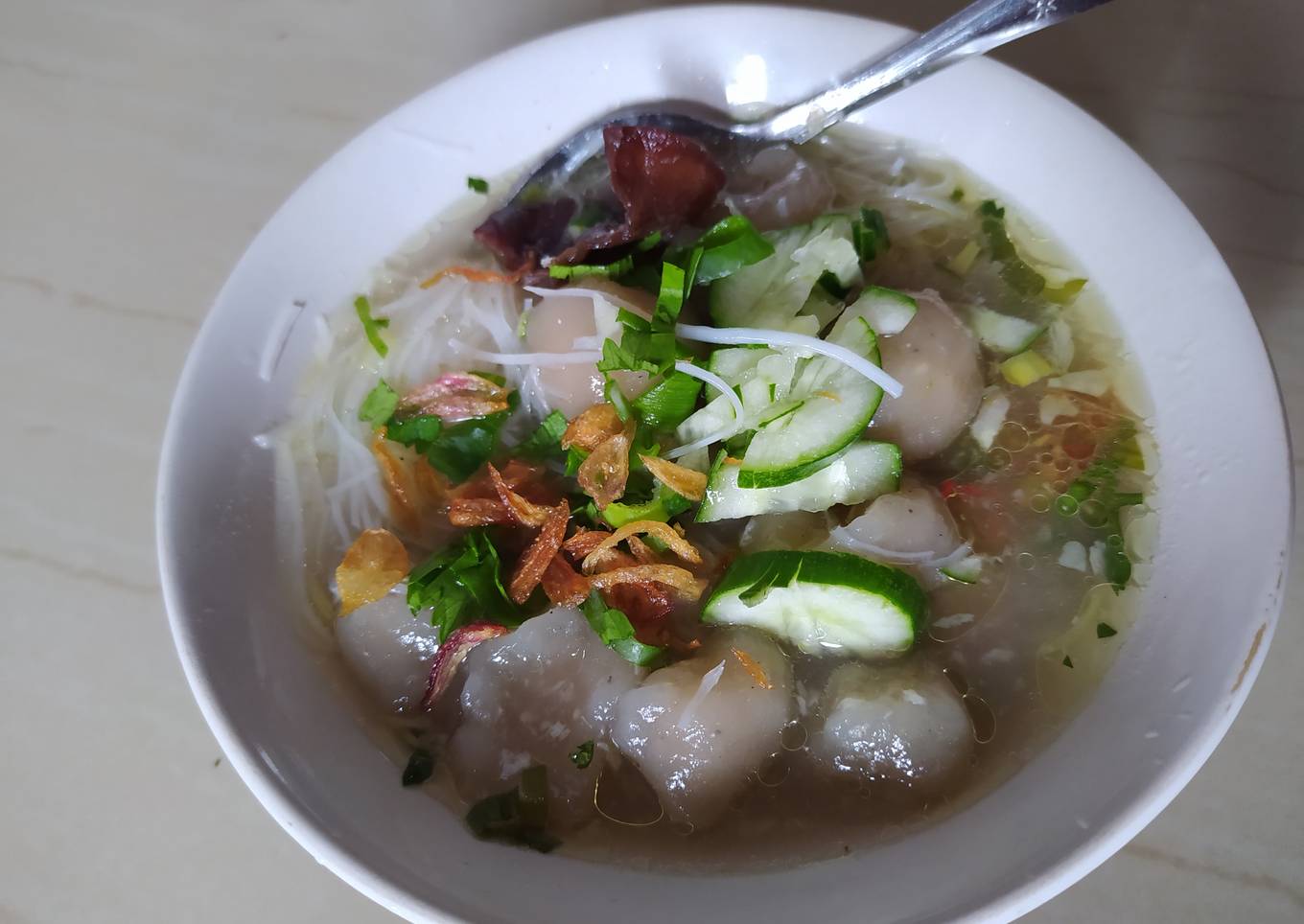 Tekwan Ikan Teri Simple