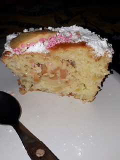 Una foto de Budín de manzana