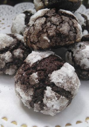 Foto resep 54. Brownie Crinkle Cookies