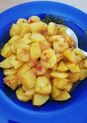 Foto resep Tumis udang kentang rasa kari(super mudah)