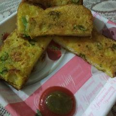 Suji besan mix sandwich A picture of Suji besan mix sandwich.