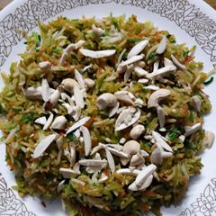A picture of Sweet kesar rice.
