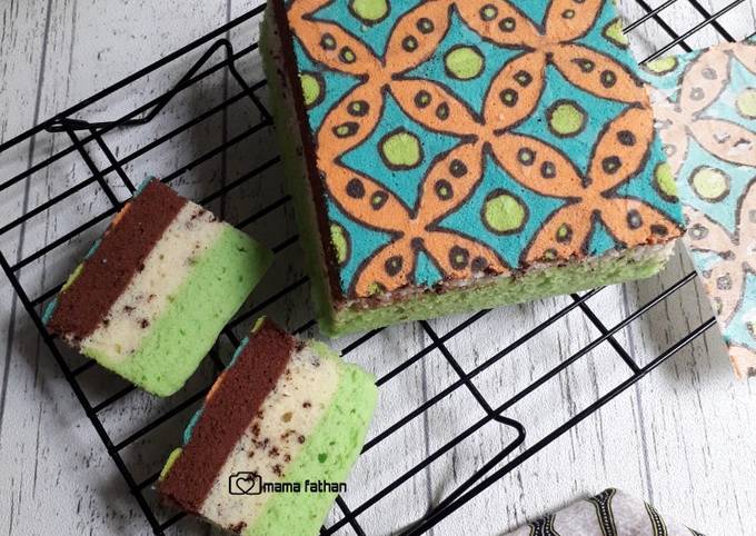 Resep Cake Batik Tiga Lapis Oleh Mama Fathan Cookpad