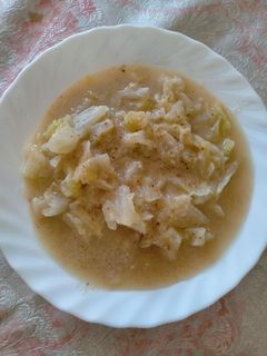 Una foto de Sopa de col o repollo
