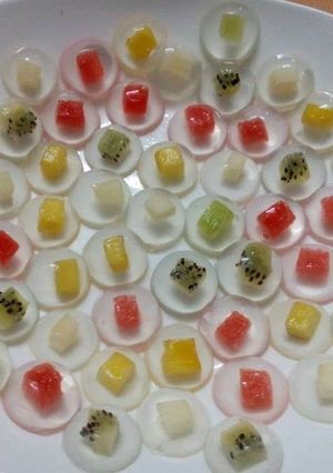 Hình của món Rau câu thập cẩm.