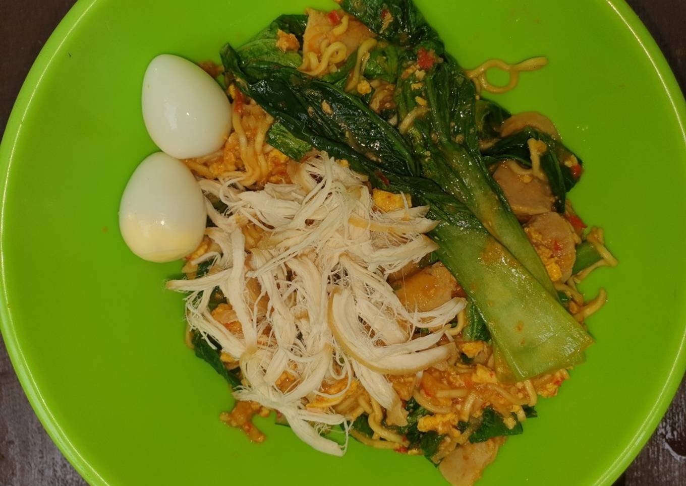 Mie tektek goreng simpel