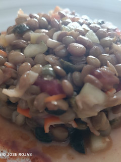 Una foto de Ensalada de lentejas