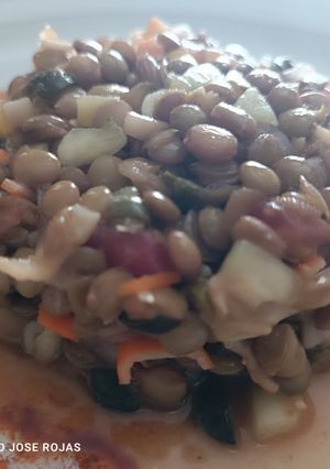 Una foto de Ensalada de lentejas