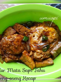 Foto resep Telur Mata Sapi Tahu Oseng2 Kecap