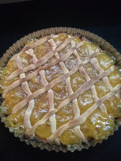 Una foto de Pasta frola de dulce de batata