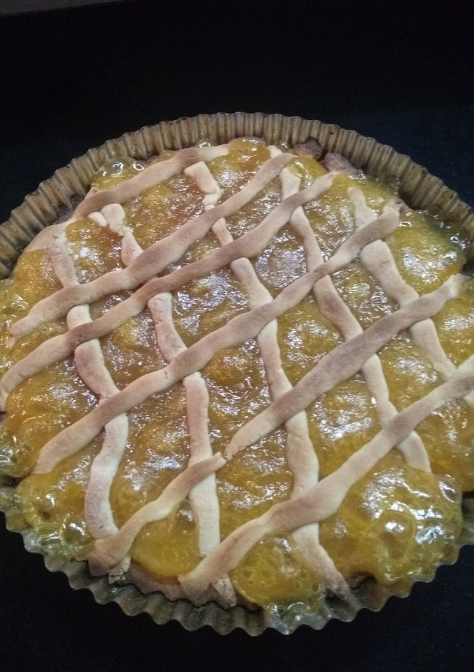 Una foto de Pasta frola de dulce de batata