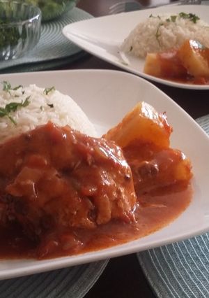 Una foto de Pollo a la olla