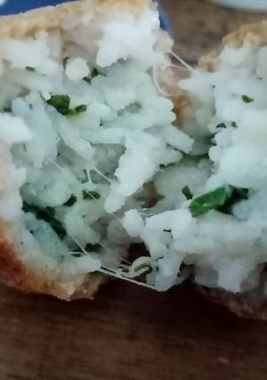 Una foto de Croquetas de arroz y acelga