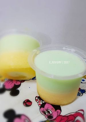 Foto resep Puding Sutra Lapis / Puyo