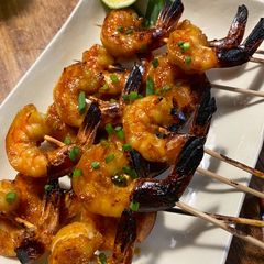 A picture of Grilled Honey Prawns Skewers (Bali Style).