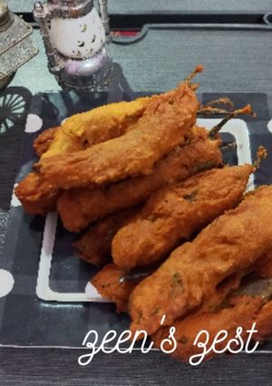 A picture of Mirchi Ke Bhajiye.