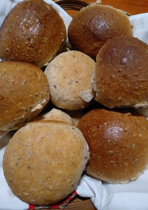Una foto de Pan casero con semillas
