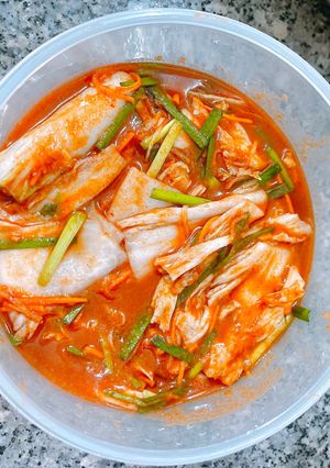 Hình của món Kim chi cải thảo.