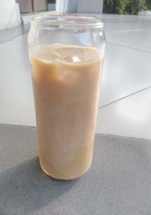 Foto resep Ice Dolce Oat Latte (Oatmilk Recipe)