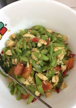 Foto resep Tumis buncis telur sederhana