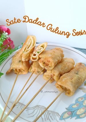 Foto resep Sate Dadar Gulung Sosis