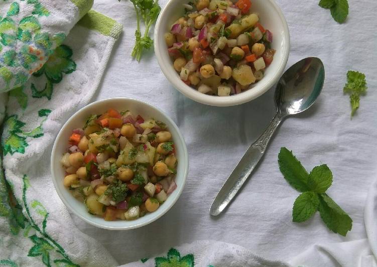 Recipe of Ultimate Chatpata Chana-Potato Salad