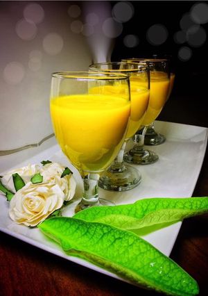 A picture of Mango yoghurt.