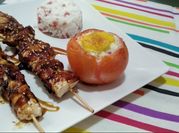 Una foto de salsa para brocheta