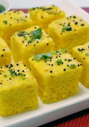 A picture of Khaman dhokla.