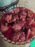 Tunggir ayam bumbu merah