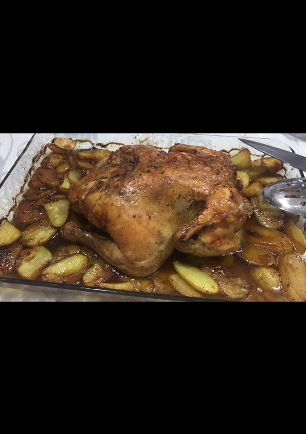 Una foto de Pollo al horno
