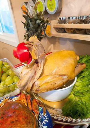 Hình của món Luộc Gà KHÔNG CẦN NƯỚC.