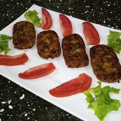 A picture of Leftover rice kabab.