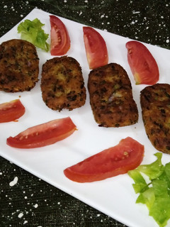 A picture of Leftover rice kabab.