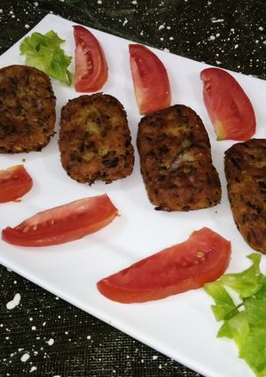 A picture of Leftover rice kabab.
