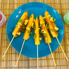 Tawa Baby Corn Tikka- Crunchy and Ready in 15 Minutes😋 A picture of Tawa Baby Corn Tikka- Crunchy and Ready in 15 Minutes😋.