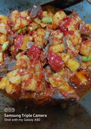 Foto resep Sambel goreng kentang ampela