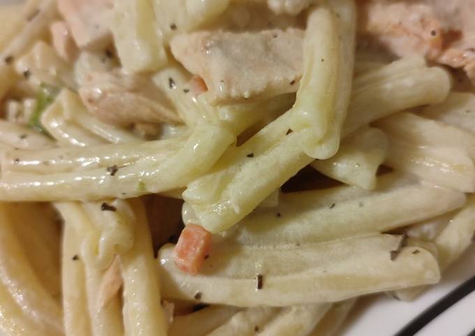 Caserecce al salmone e patate