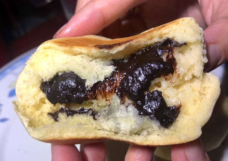 Cara meramu Roti isi Nutella  Sederhana