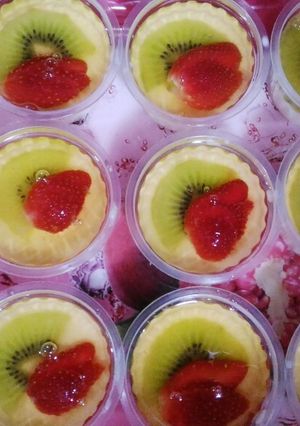 Foto resep Puding susu buah