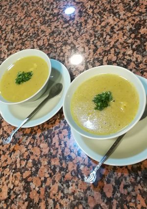 صورة لوصفة شوربة كوسا
