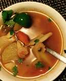 Caldo de Pescado con Camarón (Seafood Soup)