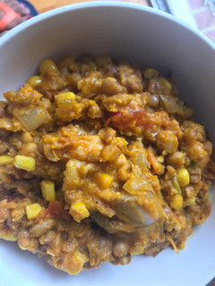 A picture of Beans and Corn.