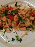 Gamberetti con linguine