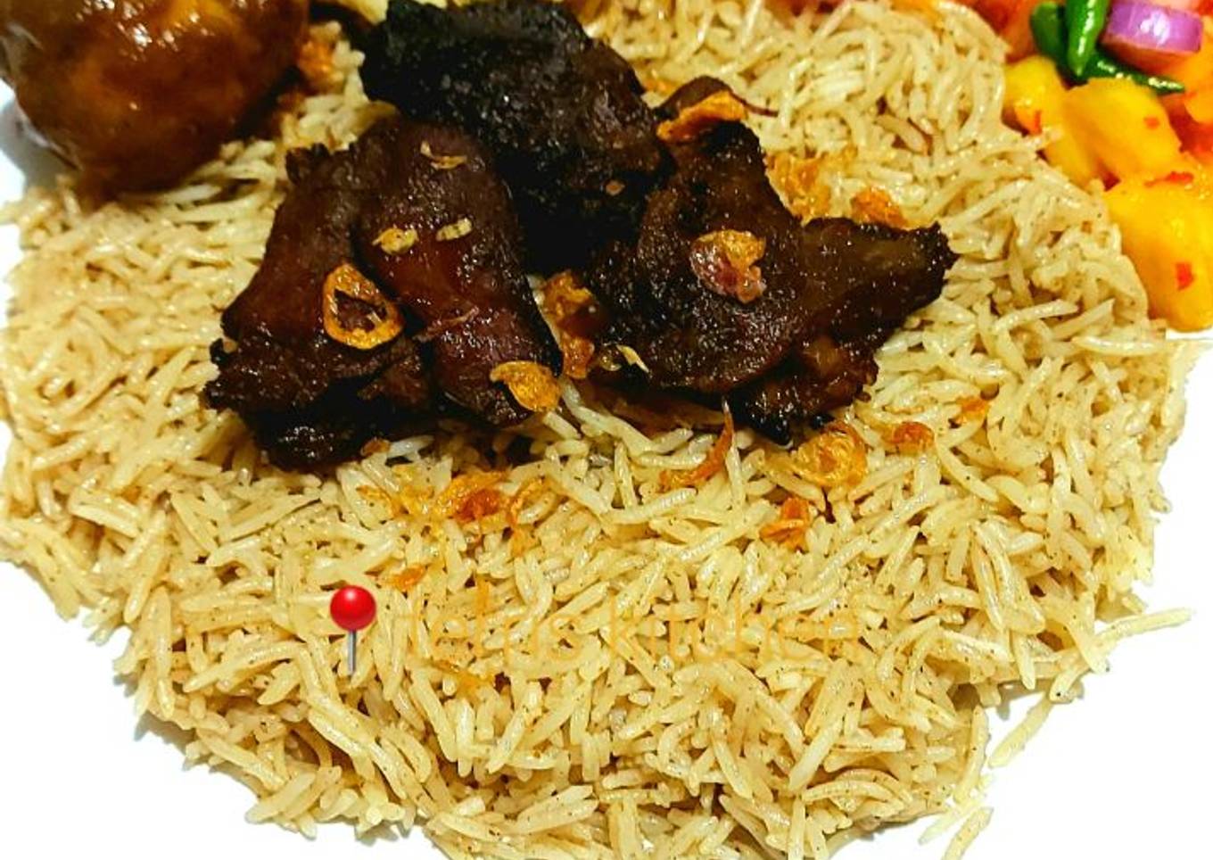 Nasi Briyani Kari Kambing Bakar