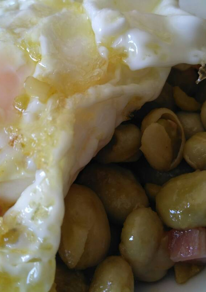 Una foto de Habas fritas